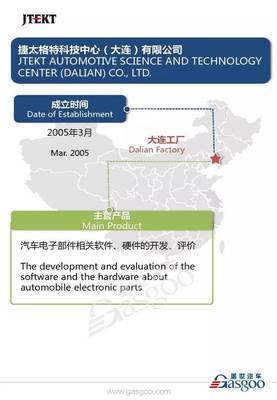 全球知名汽车零部件供应商捷太格特在华产业布局